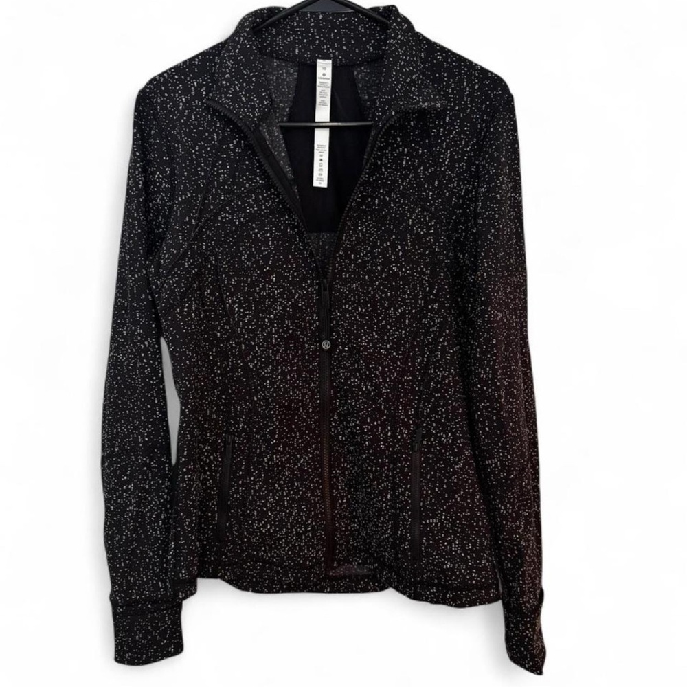 Lululemon Athletica Black and White Speckled Jacket